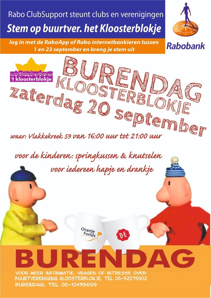Feestweek Willemstad -  buurtvereniging 't Kloosterblokje