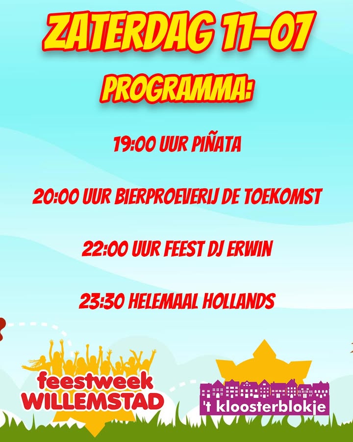 Feestweek Willemstad -  buurtvereniging 't Kloosterblokje