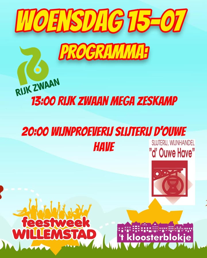 Feestweek Willemstad -  buurtvereniging 't Kloosterblokje