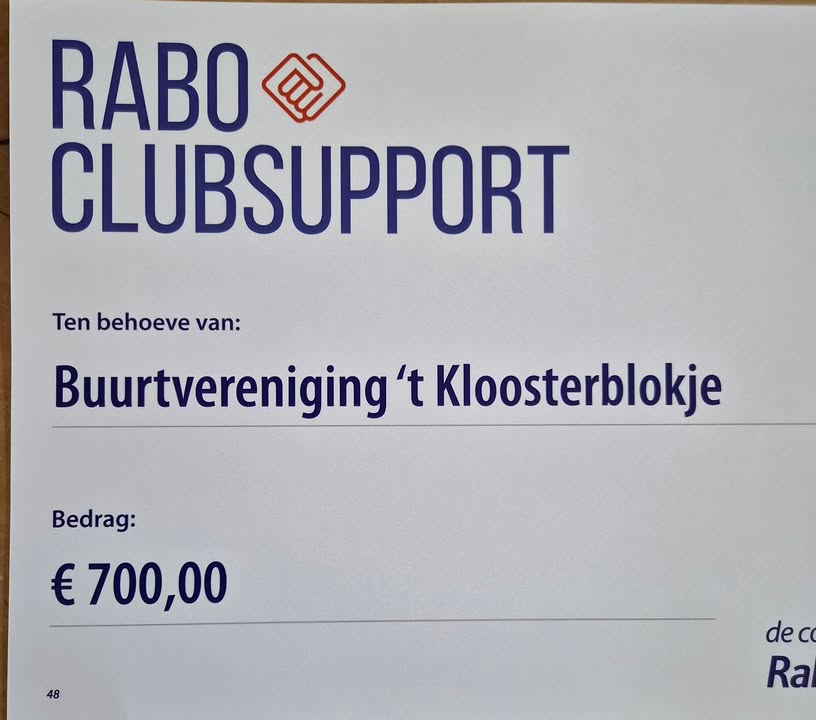 Feestweek Willemstad -  buurtvereniging 't Kloosterblokje